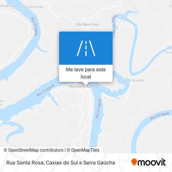 Rua Santa Rosa mapa