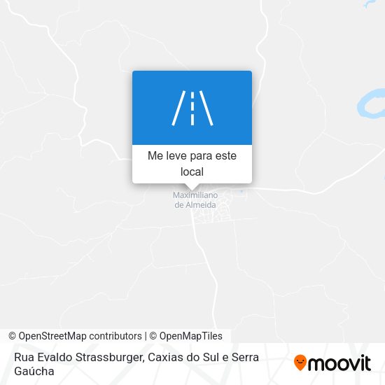 Rua Evaldo Strassburger mapa