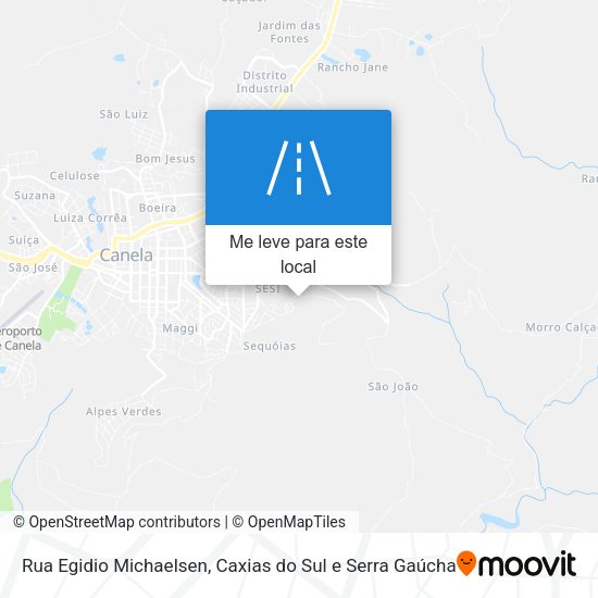 Rua Egidio Michaelsen mapa