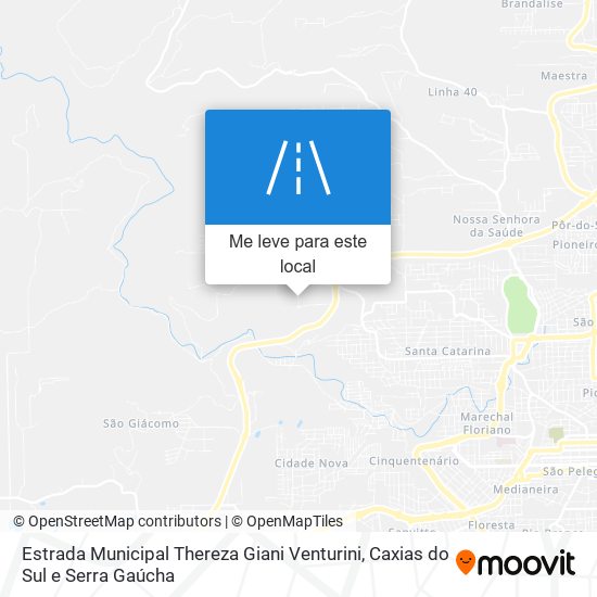 Estrada Municipal Thereza Giani Venturini mapa