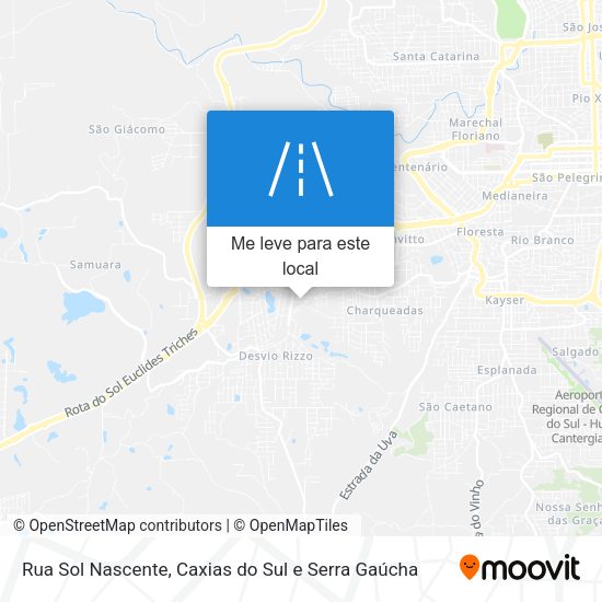 Rua Sol Nascente mapa