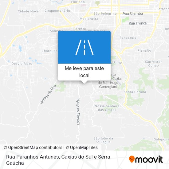 Rua Paranhos Antunes mapa