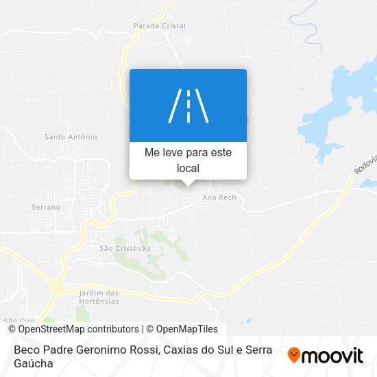 Beco Padre Geronimo Rossi mapa