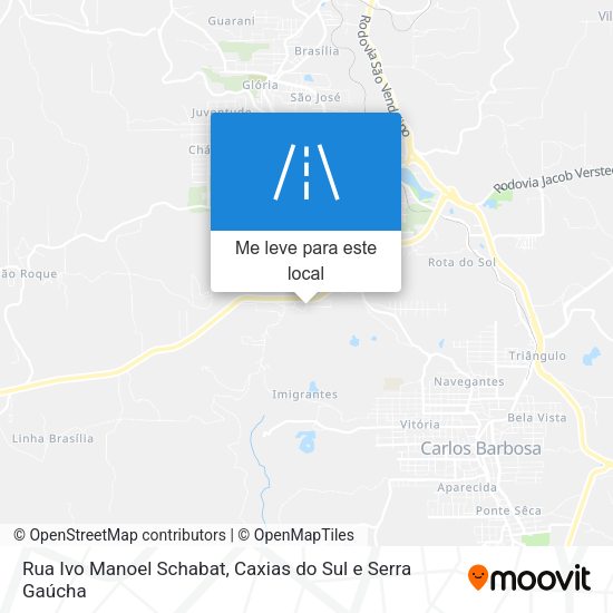 Rua Ivo Manoel Schabat mapa
