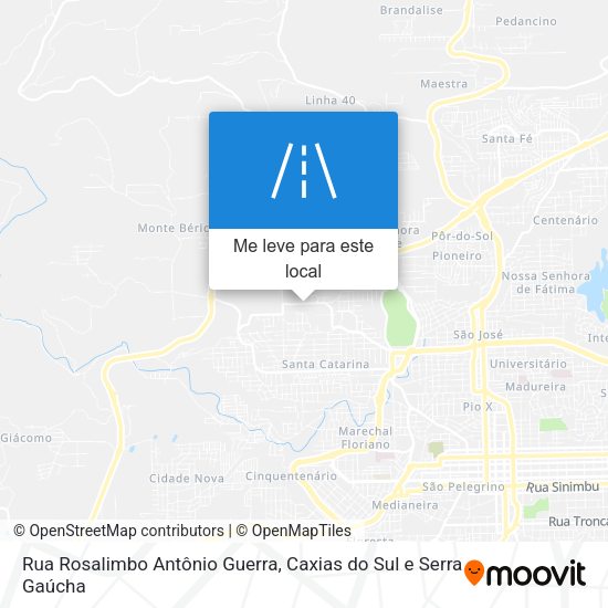 Rua Rosalimbo Antônio Guerra mapa