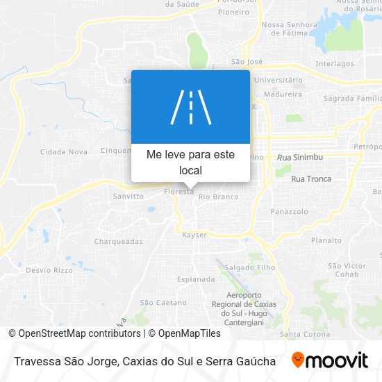 Travessa São Jorge mapa