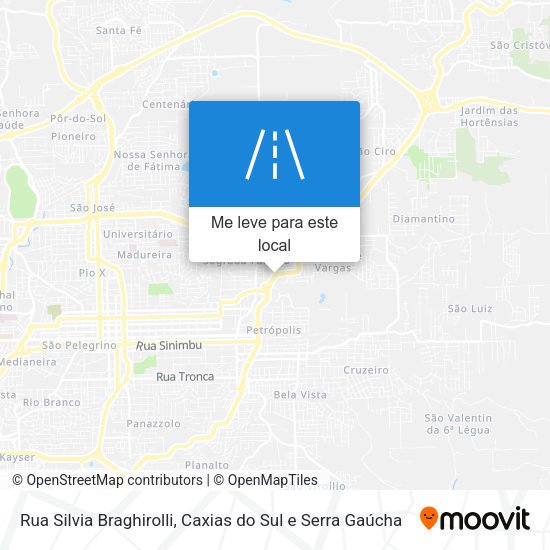 Rua Silvia Braghirolli mapa