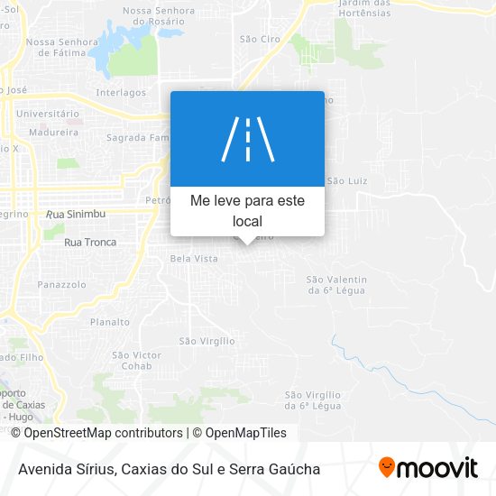 Avenida Sírius mapa