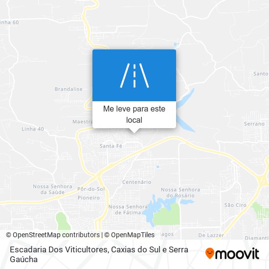 Escadaria Dos Viticultores mapa