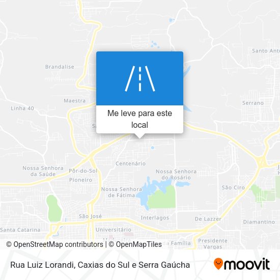Rua Luiz Lorandi mapa
