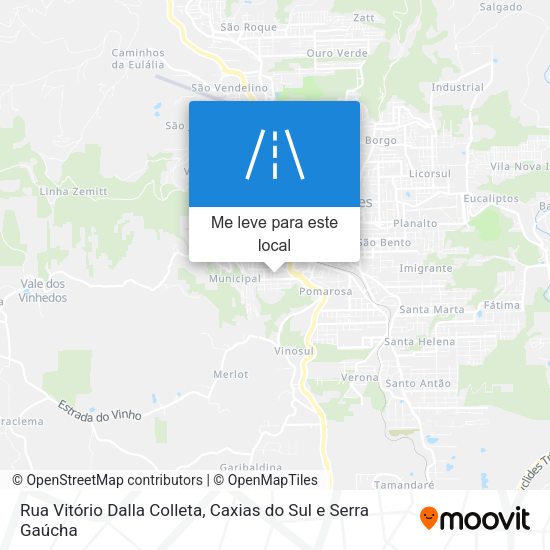 Rua Vitório Dalla Colleta mapa