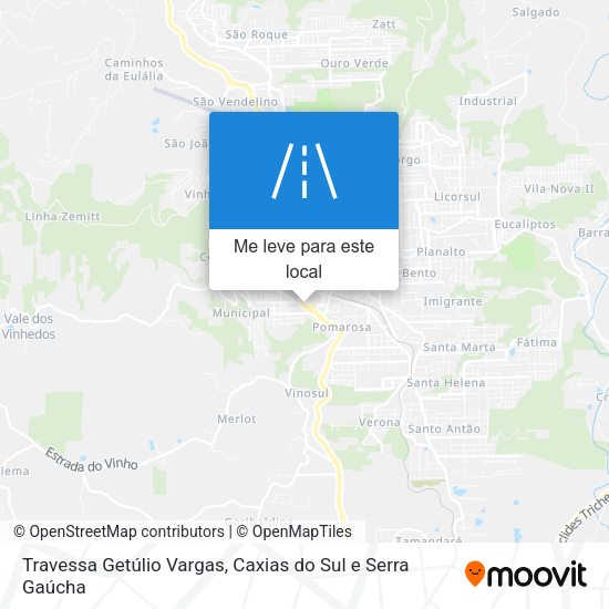 Travessa Getúlio Vargas mapa
