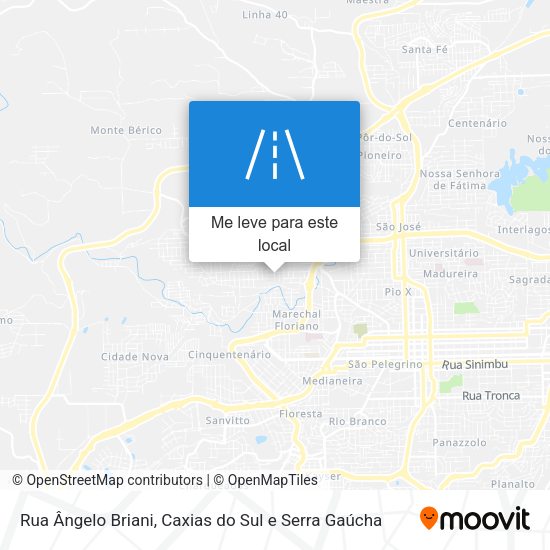 Rua Ângelo Briani mapa