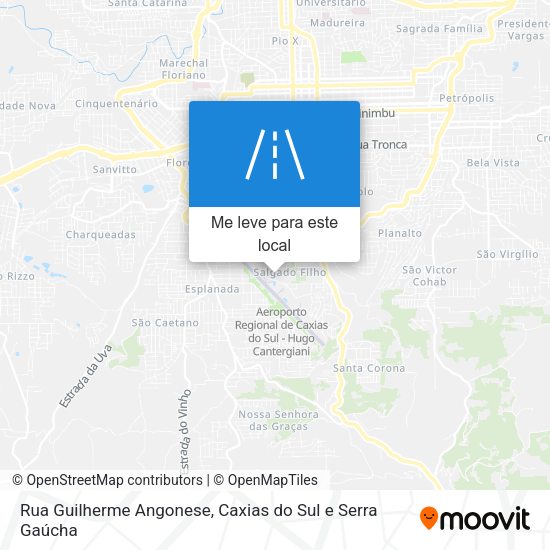 Rua Guilherme Angonese mapa