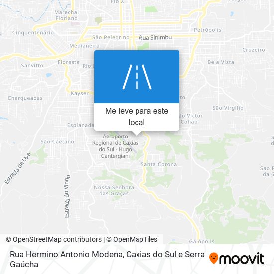 Rua Hermino Antonio Modena mapa