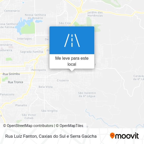 Rua Luíz Fanton mapa