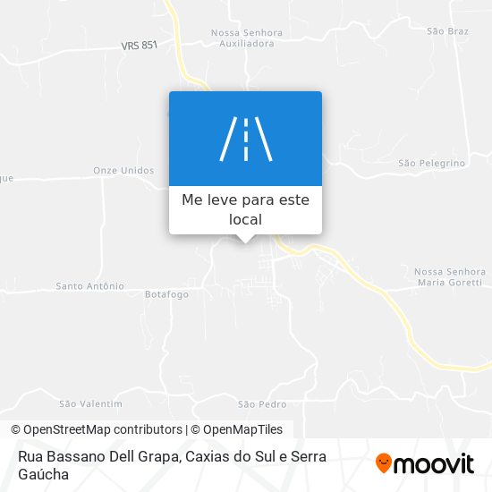 Rua Bassano Dell Grapa mapa