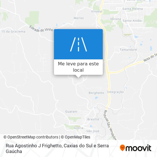 Rua Agostinho J Frighetto mapa