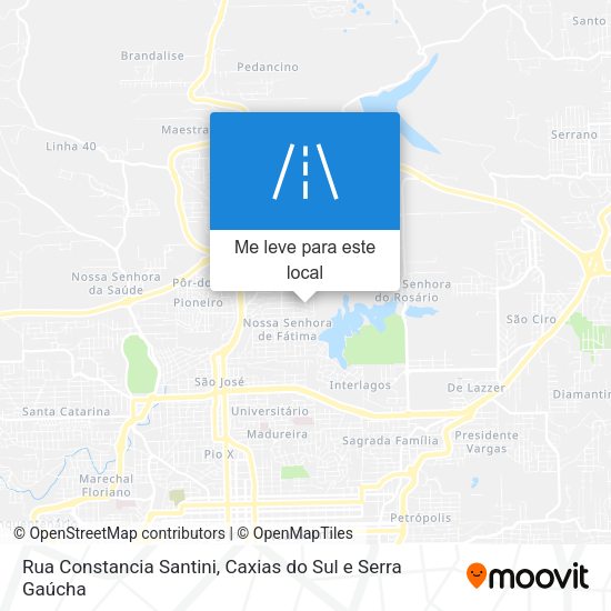 Rua Constancia Santini mapa