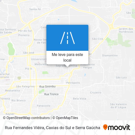 Rua Fernandes Viêira mapa