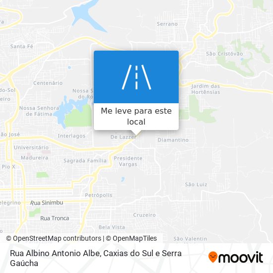 Rua Albino Antonio Albe mapa