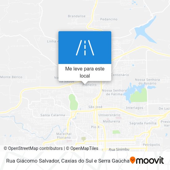 Rua Giácomo Salvador mapa