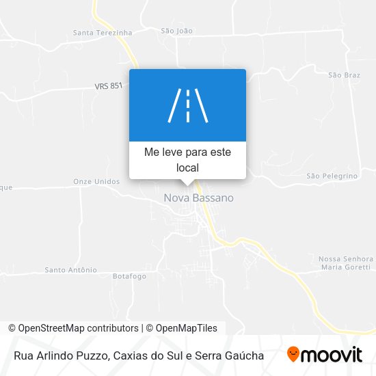 Rua Arlindo Puzzo mapa