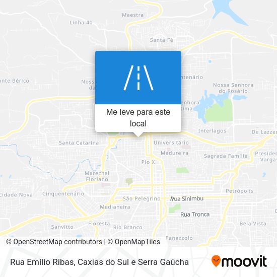 Rua Emílio Ribas mapa