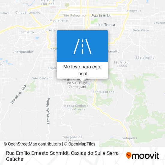 Rua Emílio Ernesto Schmidt mapa