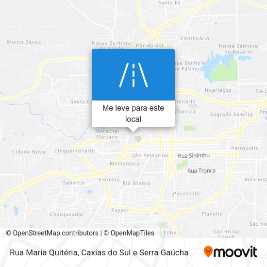Rua Maria Quitéria mapa