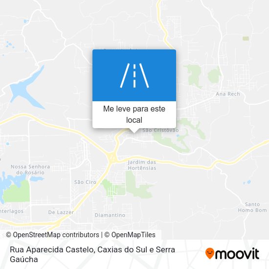 Rua Aparecida Castelo mapa