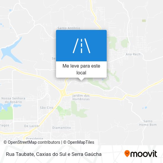 Rua Taubate mapa