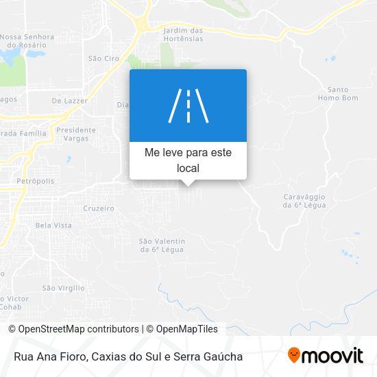 Rua Ana Fioro mapa