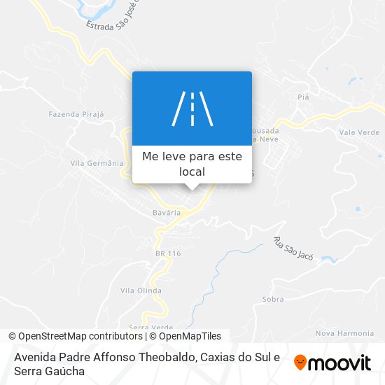 Avenida Padre Affonso Theobaldo mapa
