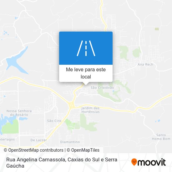 Rua Angelina Camassola mapa