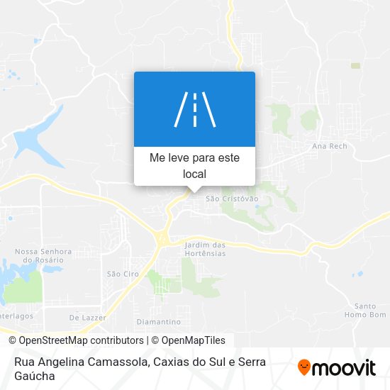 Rua Angelina Camassola mapa