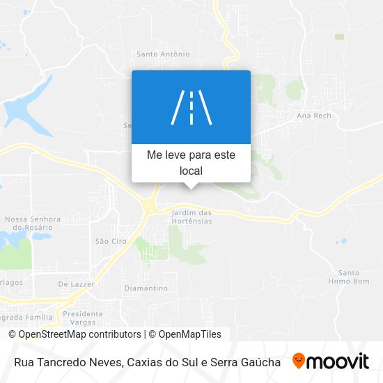 Rua Tancredo Neves mapa