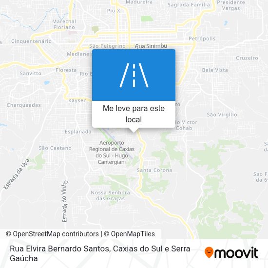 Rua Elvira Bernardo Santos mapa