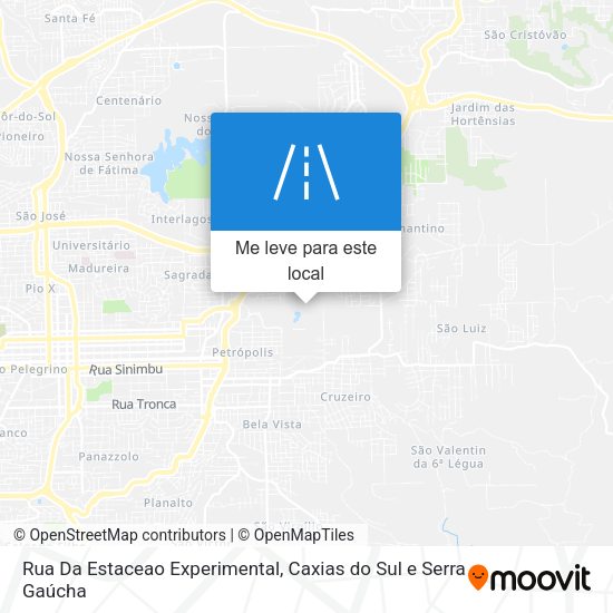 Rua Da Estaceao Experimental mapa