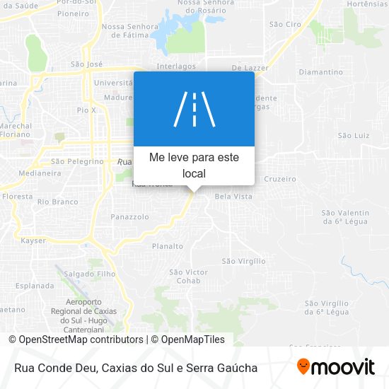 Rua Conde Deu mapa