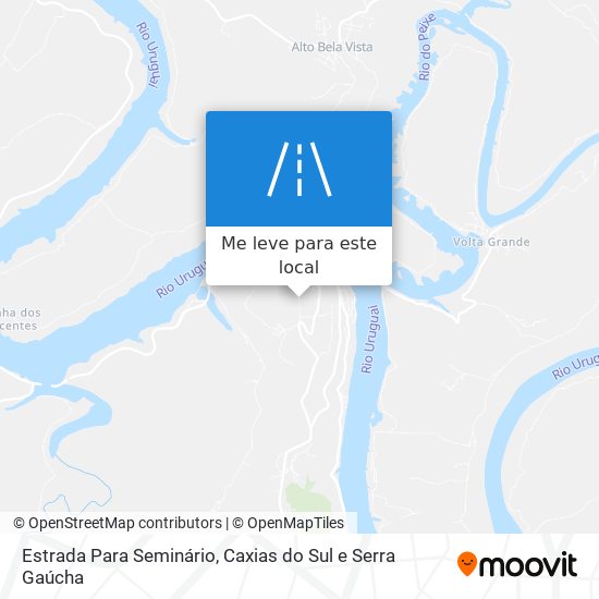 Estrada Para Seminário mapa