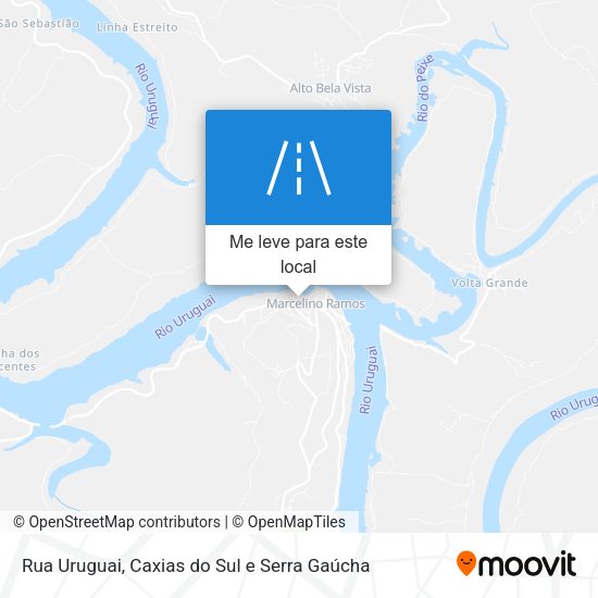 Rua Uruguai mapa