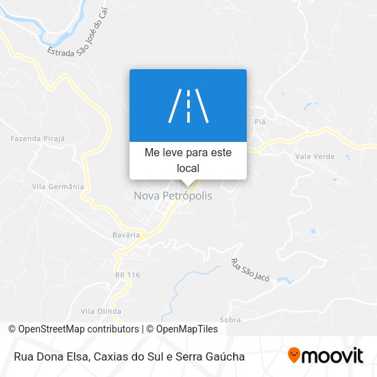Rua Dona Elsa mapa