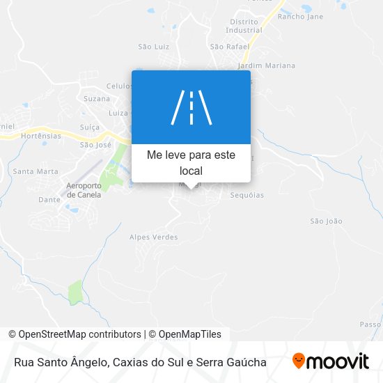 Rua Santo Ângelo mapa