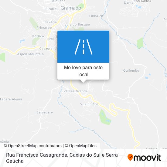 Rua Francisca Casagrande mapa