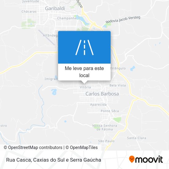 Rua Casca mapa