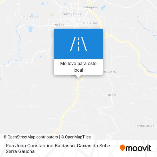 Rua João Constantino Baldasso mapa