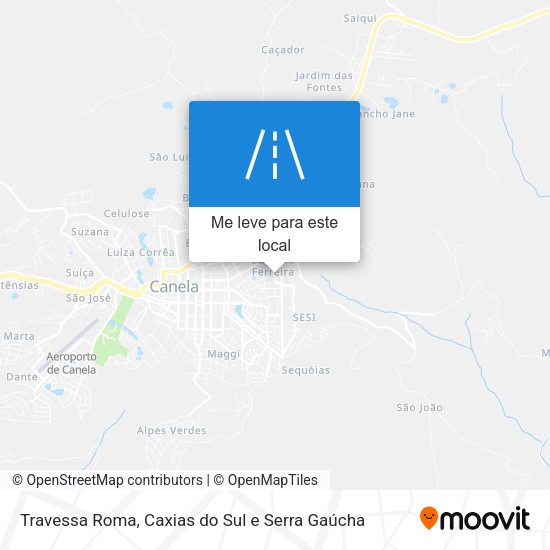 Travessa Roma mapa