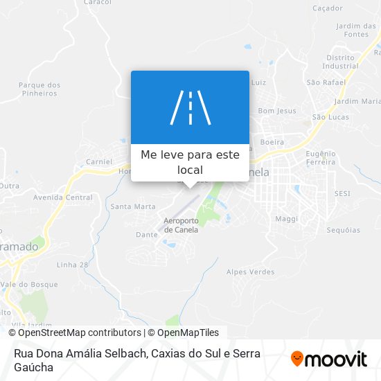 Rua Dona Amália Selbach mapa