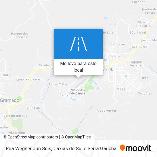 Rua Wegner Jun Seis mapa